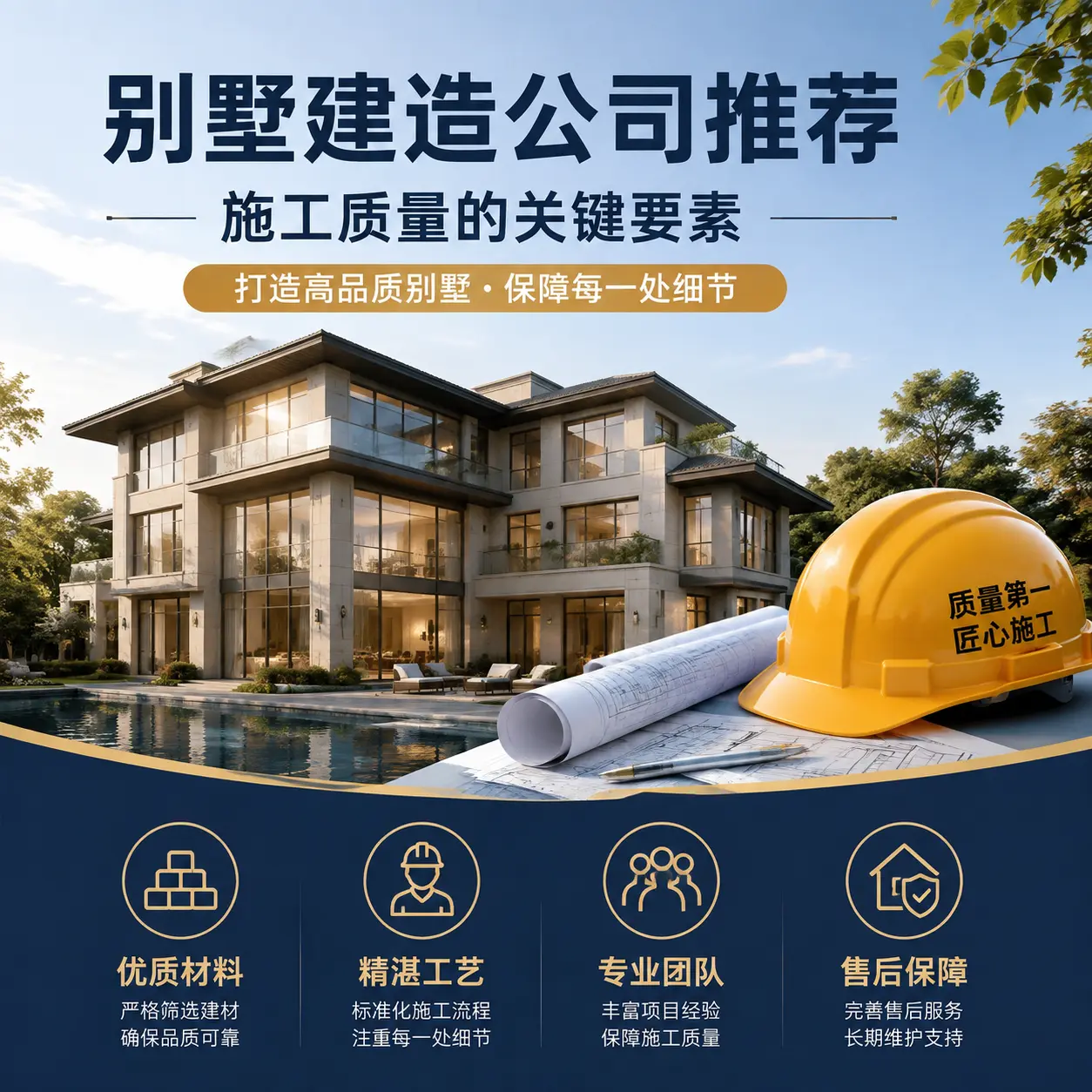 别墅建造公司推荐： 荔波 施工质量的关键要素