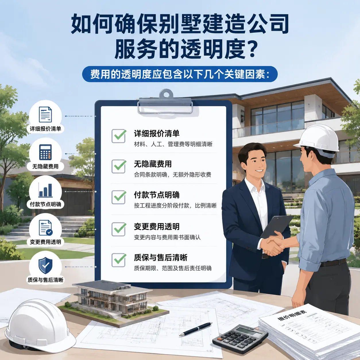 在 荔波 如何确保别墅建造公司服务的透明度？