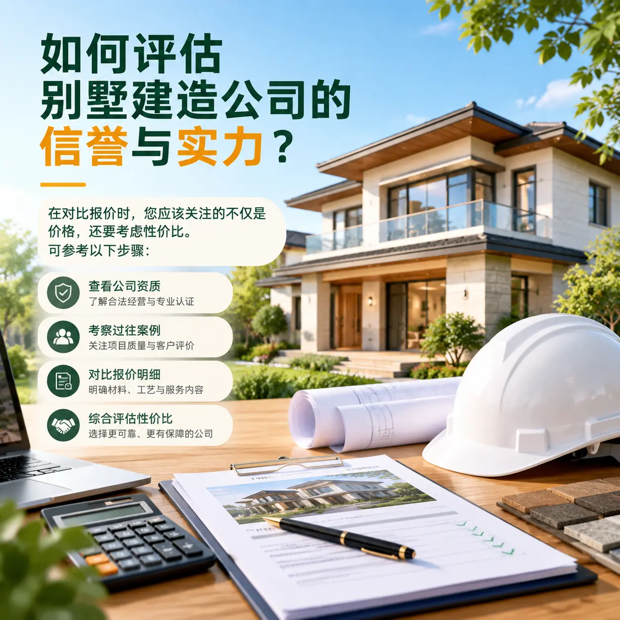 如何评估 荔波 别墅建造公司的信誉与实力?
