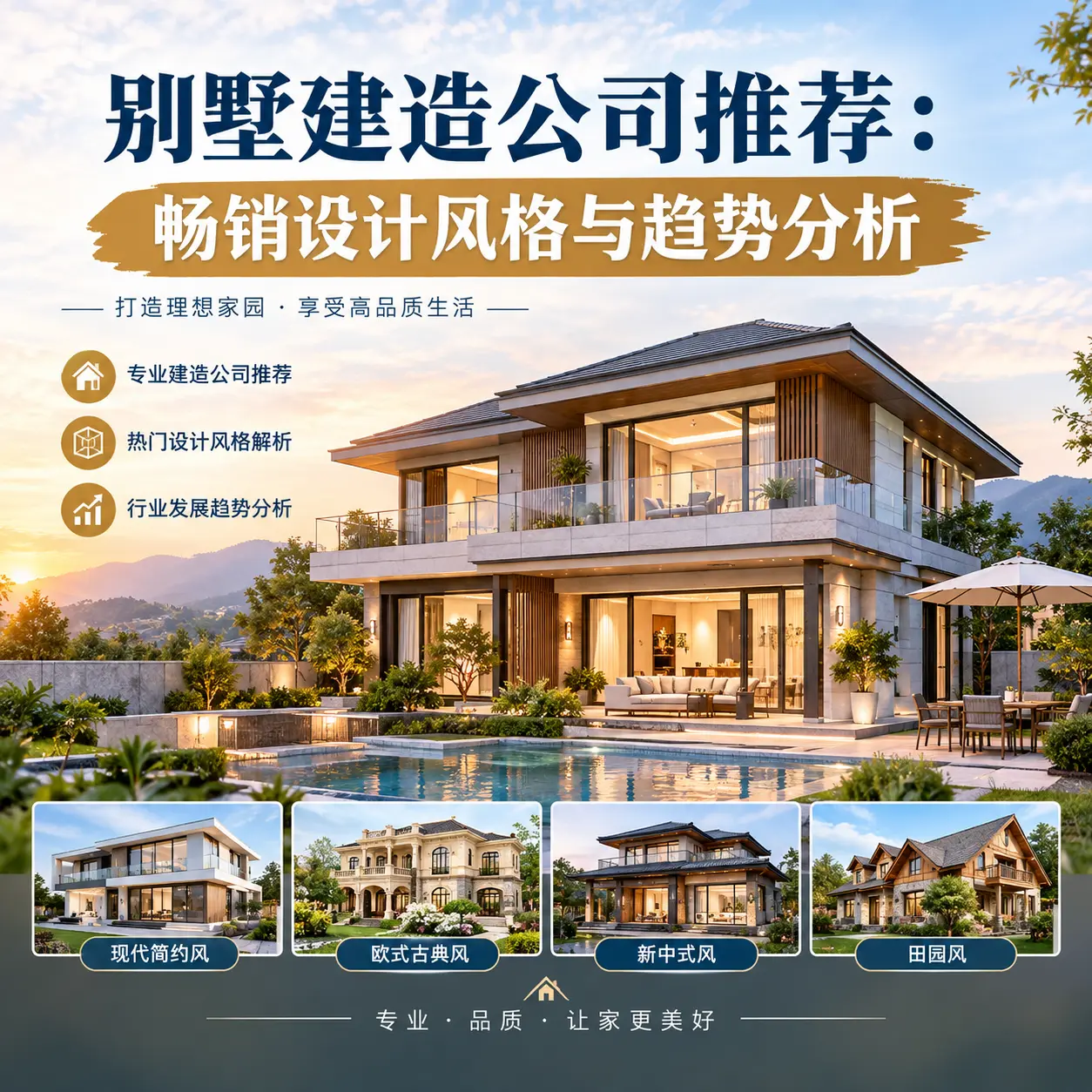 别墅建造公司推荐: 荔波 畅销设计风格与趋势分析
